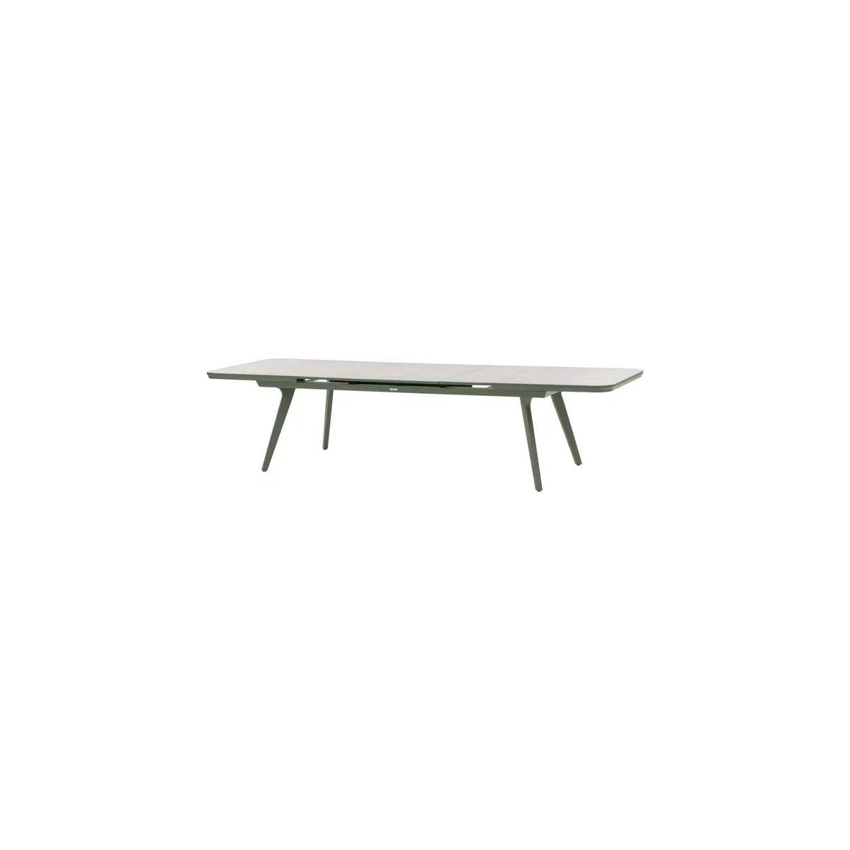 Table de jardin extensible 12 places Pulpy, vert laurier/gris granit