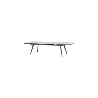 Table de jardin extensible 12 places Pulpy, vert laurier/gris granit