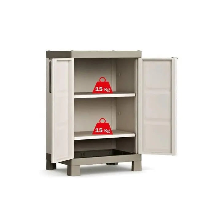 Armoire basse Excellence en gris tourterelle cm 65x45x97 h