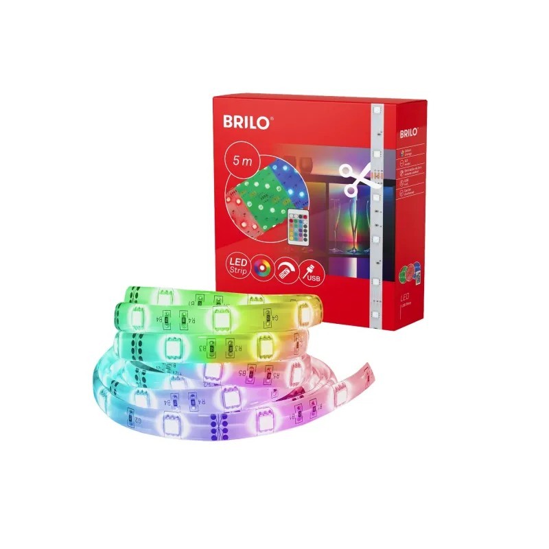 Bande LED USB Briloner RGB 5 mètres 6w 150 LED