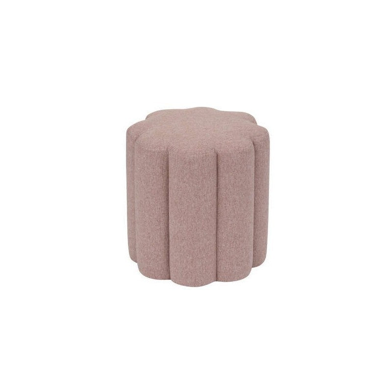 Pouf fleuri rouge