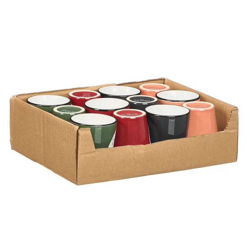 Verre en céramique 90 ml couleurs foncées assorties