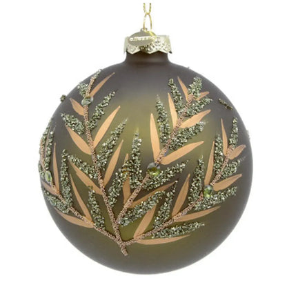 Sfera decorativa Shaw in vetro verde Ø10 cm