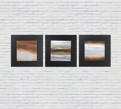 Olio su tela multicolor e telaio in legno 80x80 cm - M1