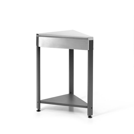 Meuble d'angle indien d'angle avec plateau 45,5 x 45,5 x 86 h cm