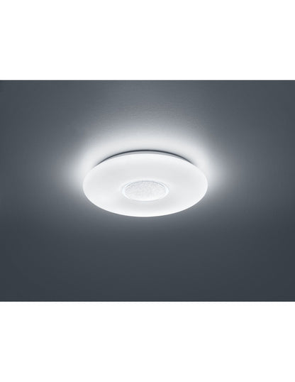 Plafoniera Moderna Led Dimmerabile Akina Ø41 cm Bianco Trio Lighting