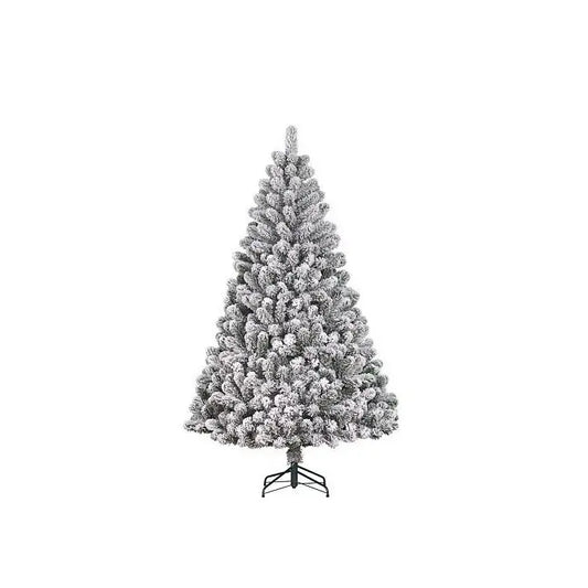 Sapin de Noël Alderfen vert enneigé Ø137 × H210 cm