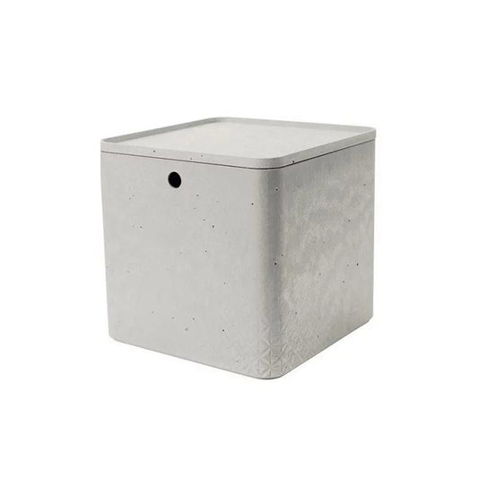 Conteneur Curver avec couvercle effet béton 18l cm 39x29x18 h