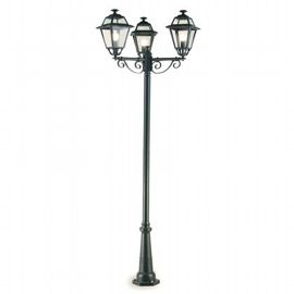 Lampada a Sospensione in Alluminio Pressofuso con Diffusori in Vetro Trasparente grafite