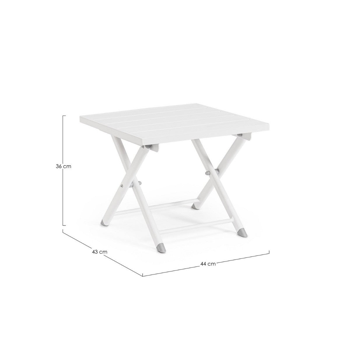 Bizzotto Taylor table basse blanc 44x43x36h cm