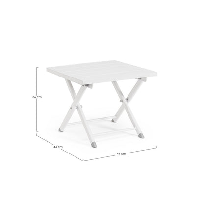 Bizzotto Taylor table basse blanc 44x43x36h cm