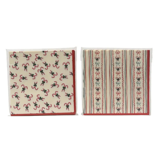 Set 12 tovaglioli di carta natalizi assortiti