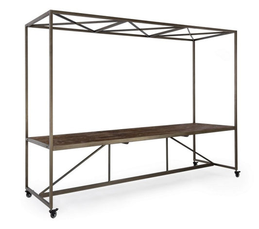 Tavolo espositore legno 301,5x90x210 h