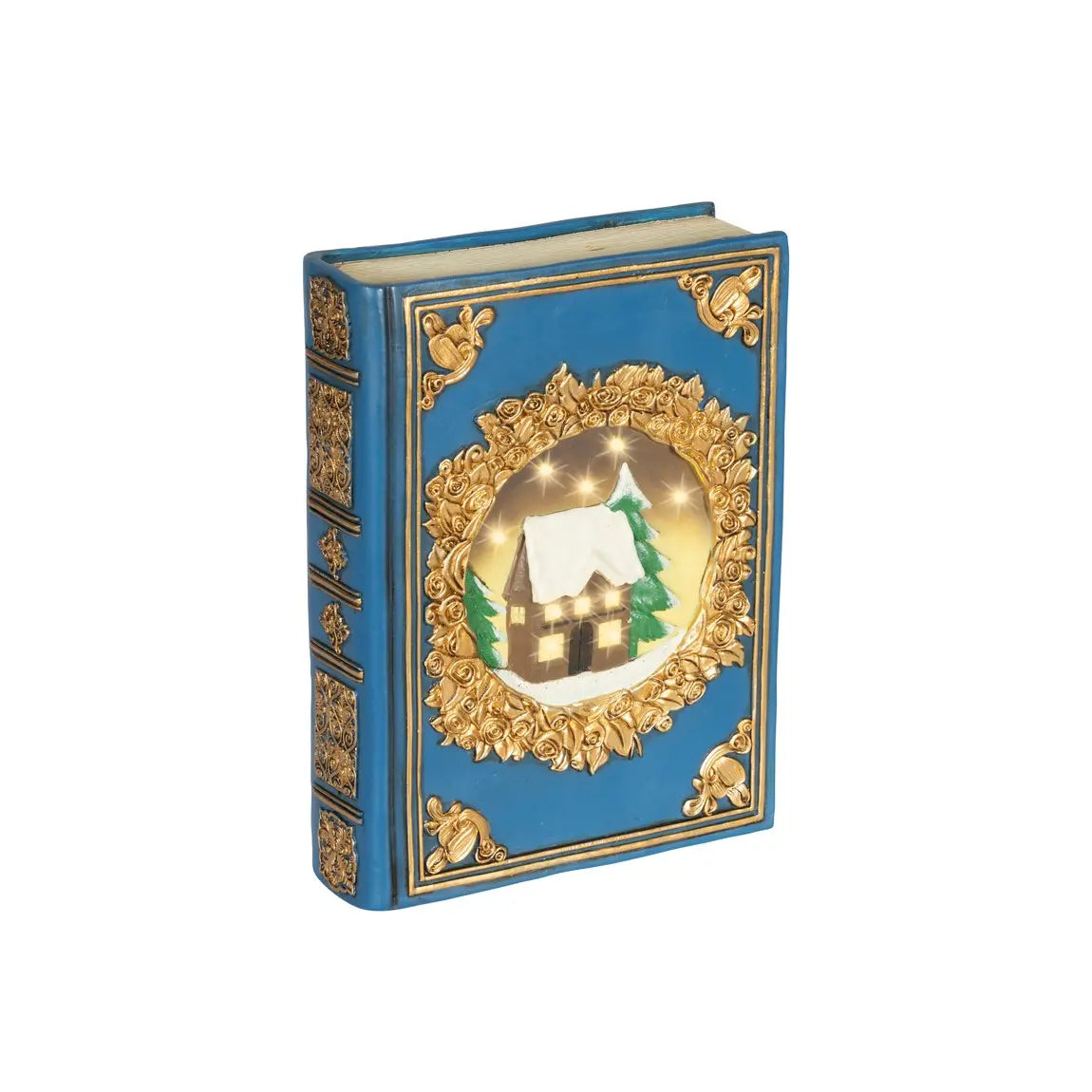 Libro decorativo natalizio con LED 6,5 × 16,5 × H22 cm