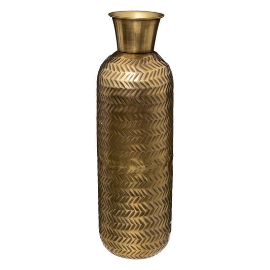 Vase nuit H45 cm métal doré