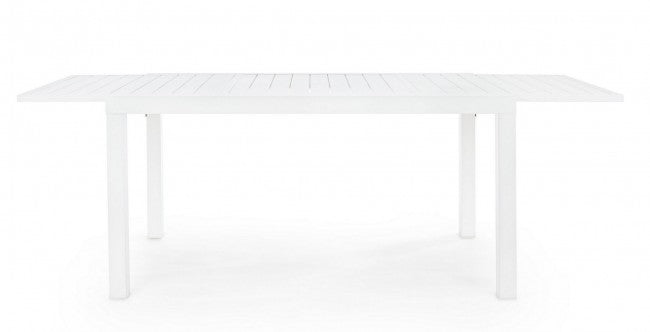Extendable table 140-210x77 white in aluminium