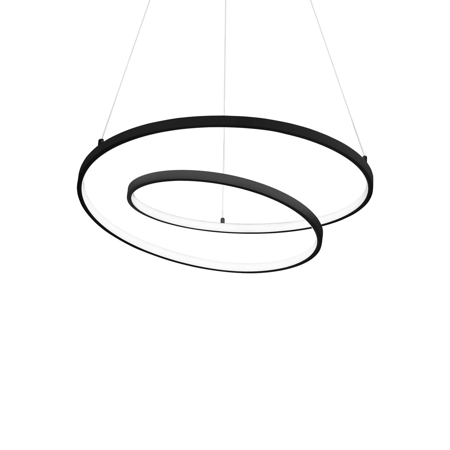 Suspension noire D 600 x H min 400 - max 2150 mm