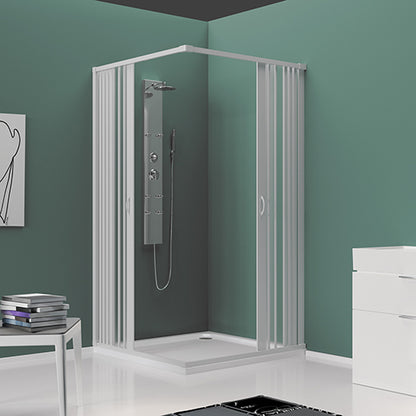 Cabine de Douche 2 Côtés Avec Pliage Réduit. Ligne Mod. Rosy Plisse