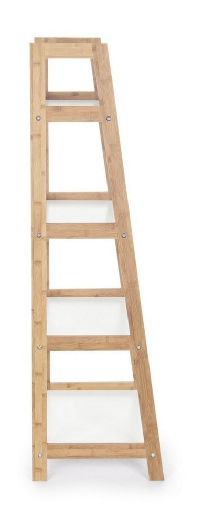 Libreria in legno di bamboo quattro ripiani BROOKLYN 62x38x h130 cm