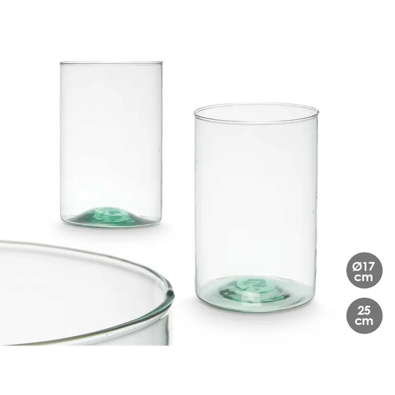 Vase en verre recyclé Ø17x25h