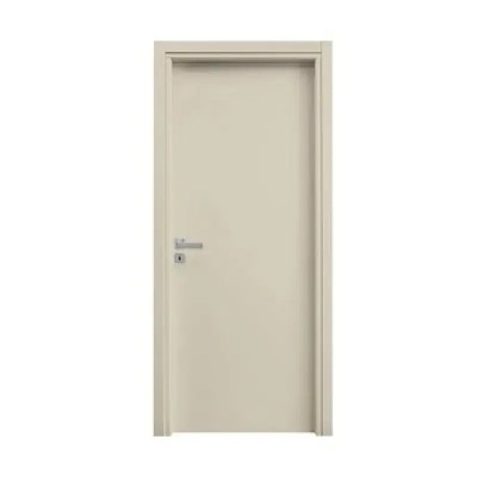 Porta battente modello A crema/rovere 80x210 cm MDF B02/03