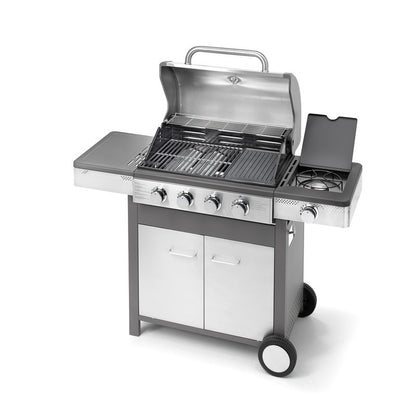 Barbecue à gaz Indianapolis 5/B avec 4 brûleurs et brûleur latéral