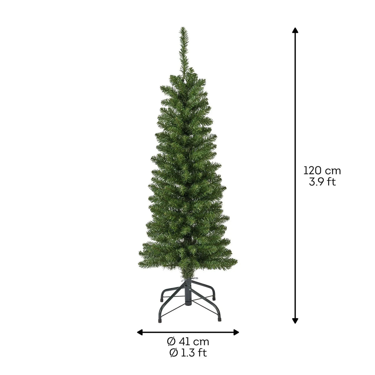 Albero di Natale Pencil Pine verde Ø41 × H120 cm