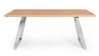 Tavolo 180x90 in legno e acciaio