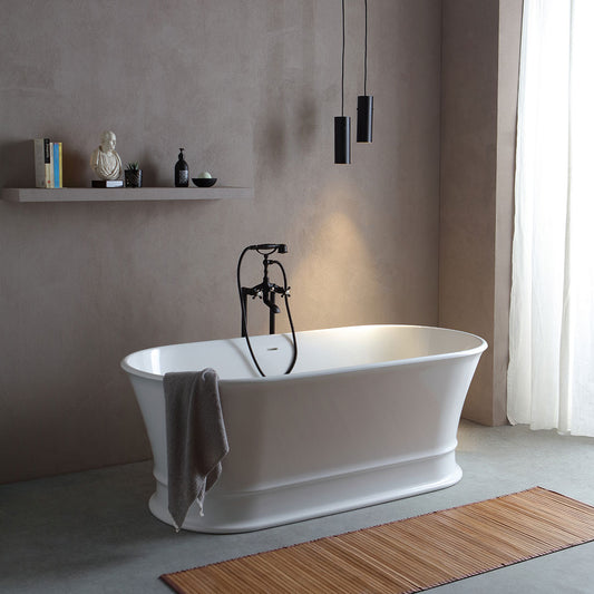 Vasca da bagno ovale classica centro stanza