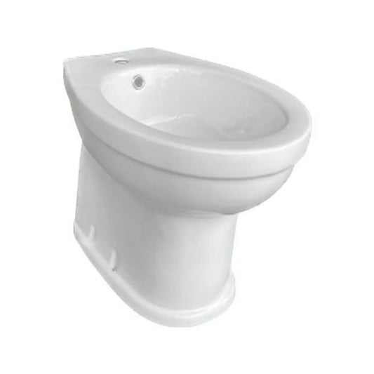 Bidet a pavimento Berlin bianco in ceraminca monoforo
