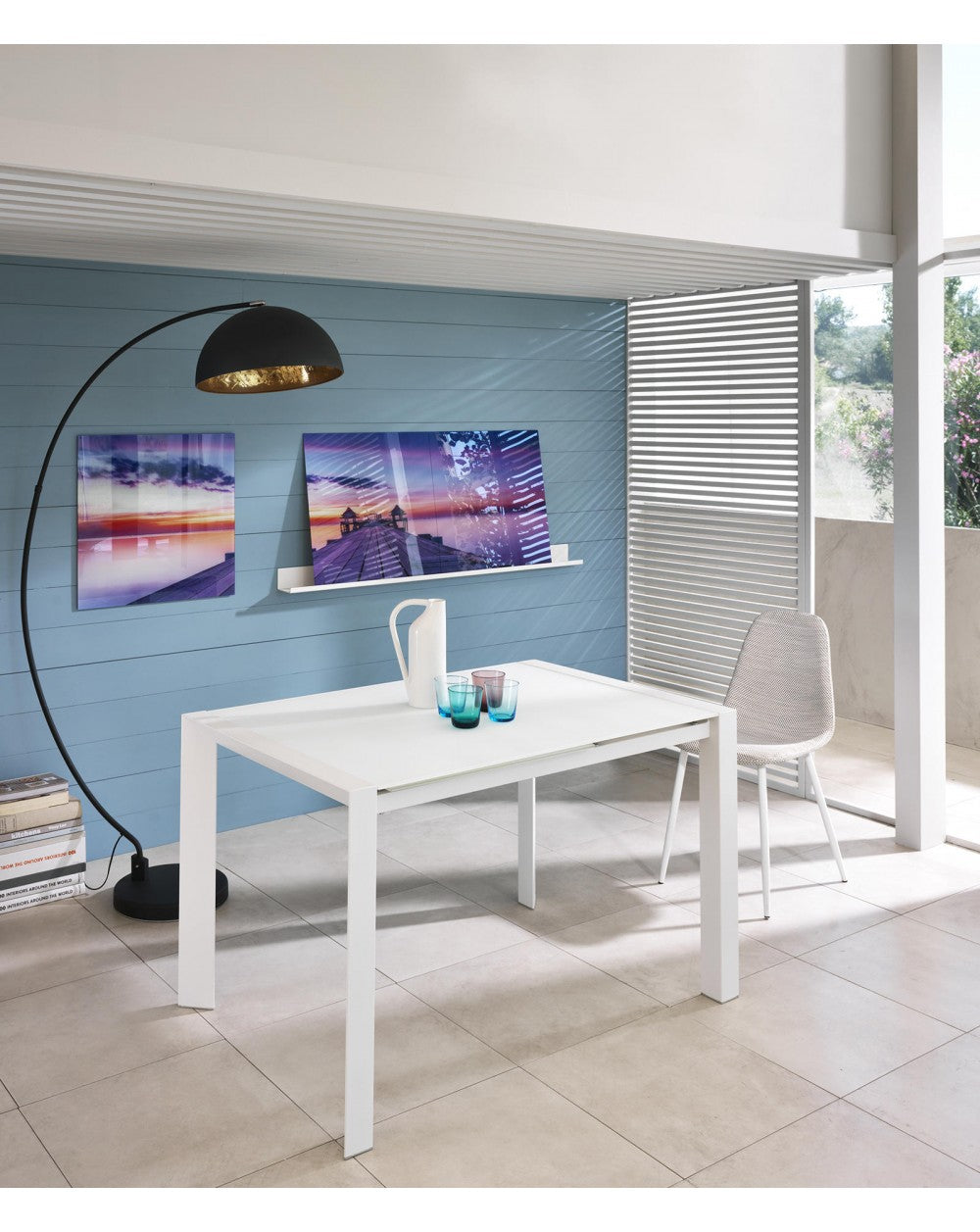 Tavolo Allungabile PIXEL Bianco Extrawhite 122-182 x 80 cm