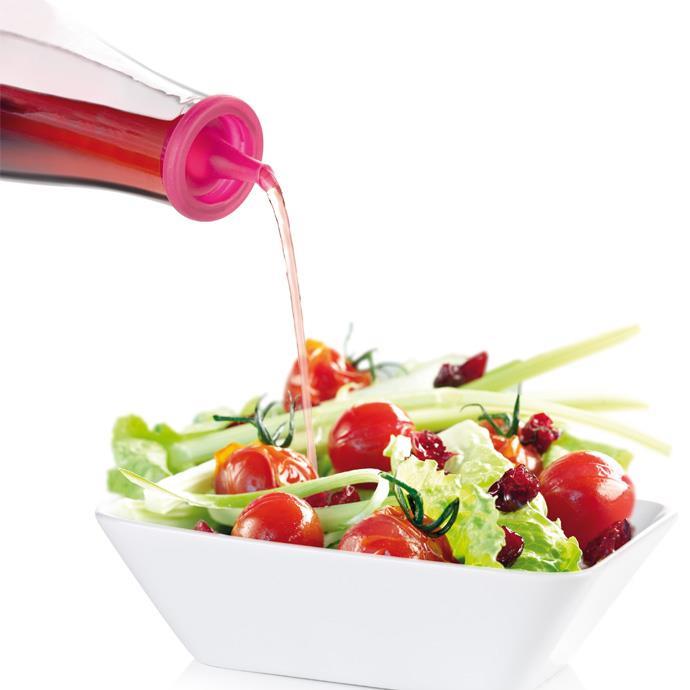 Pot à Vinaigre Vitamino 500 ml - Verseur en Verre Borosilicate de Haute Qualité
