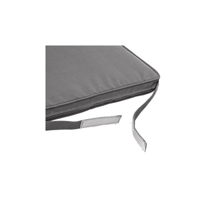 Coussin d'assise Korai 40x40 cm gris argenté