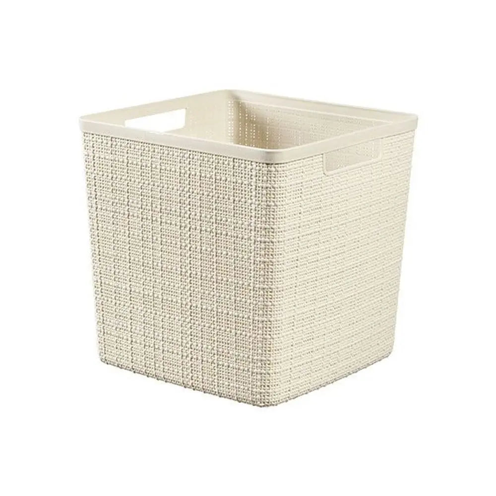 Keter Jute Cube panier blanc 5l cm 28x28x27 h