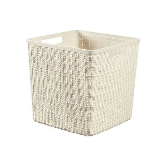 Keter Jute Cube panier blanc 5l cm 28x28x27 h
