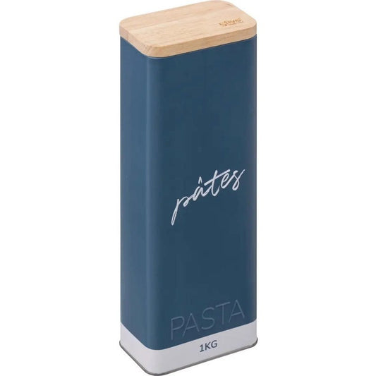 Boîte à spaghetti Color edition métal relief Bleu Gris 1 kg
