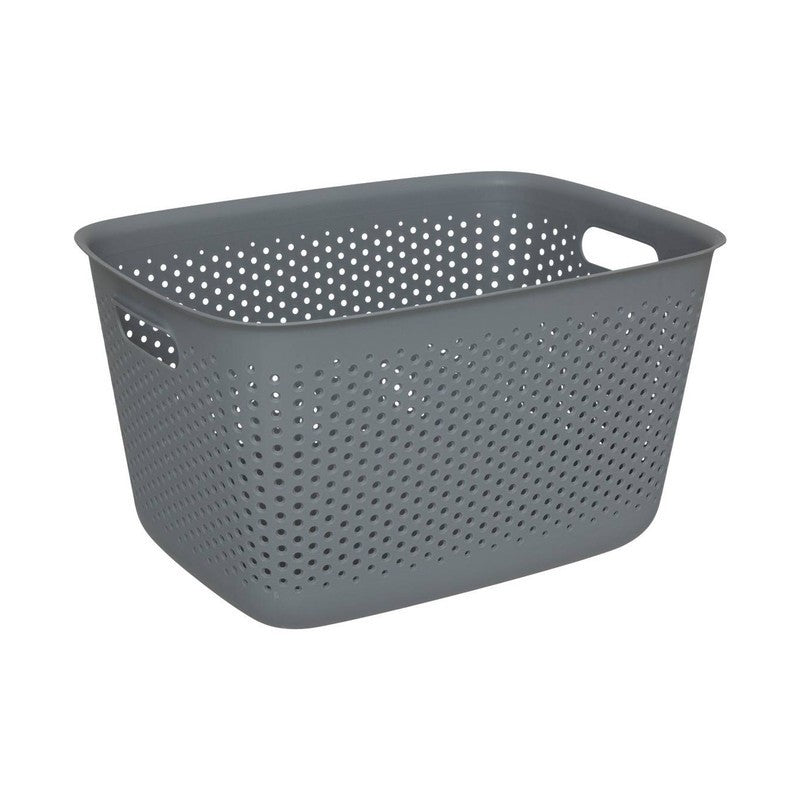 Poubelle plastique polyvalente Tila grise 17 L