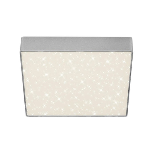 Plafonnier LED Flame Star 21,2 cm 1600lm argent