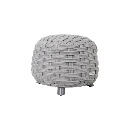 Pouf repose-pieds Obbae graphite Ø48,5 x 38 cm