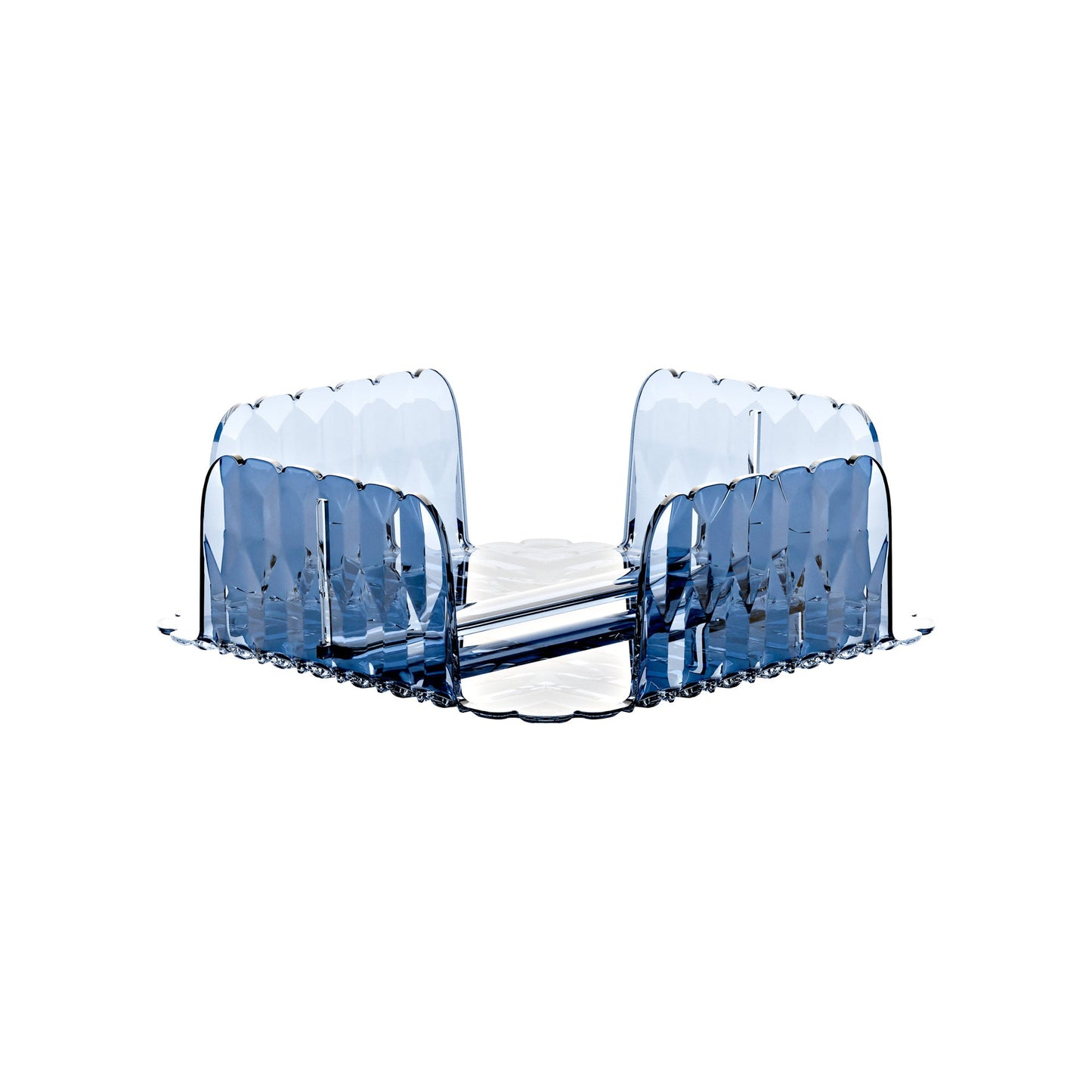 Porte-serviettes Vanity horizontal bleu 20 x 20 x H 7,3 cm