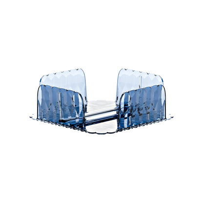 Porte-serviettes Vanity horizontal bleu 20 x 20 x H 7,3 cm
