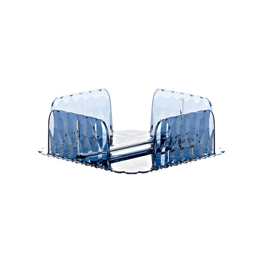 Porte-serviettes Vanity horizontal bleu 20 x 20 x H 7,3 cm