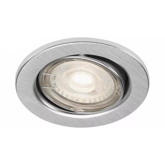 Spot encastrable GU10 orientable Ø 8,6 cm en aluminium