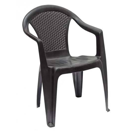 Sedia in resina Kora antracite cm 55x53,5x82h