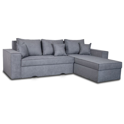 Canapé d'angle gris frêne 250x180 cm