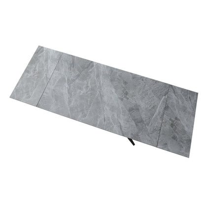 Table extensible grise 160x90x76