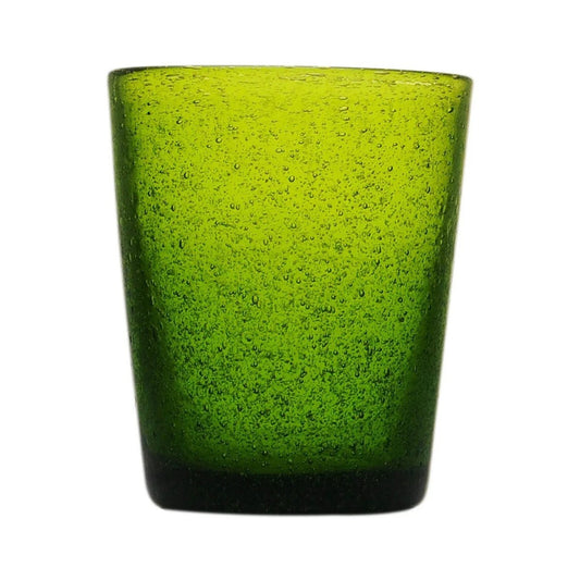 Verre à eau d'olive souvenir original en verre soufflé 0,25L