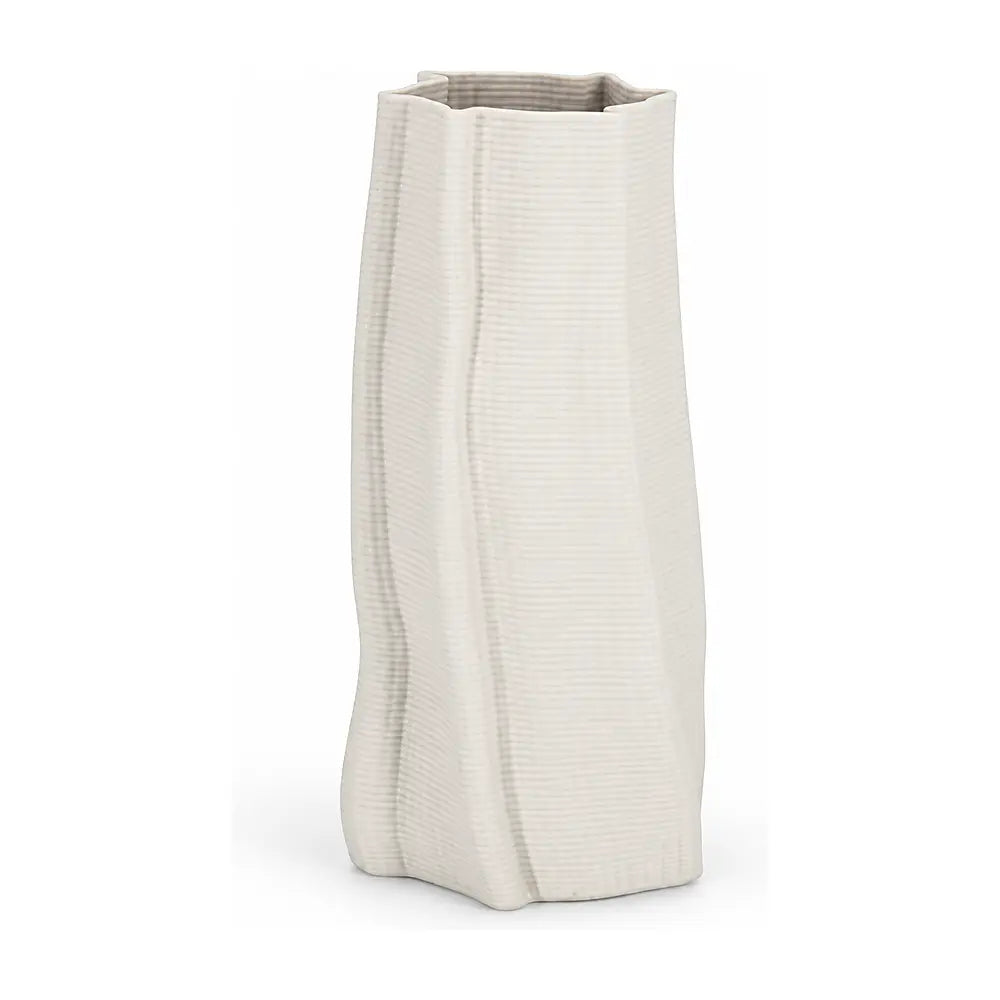 Vaso Izumi tondo bianco Ø15 × H29 cm