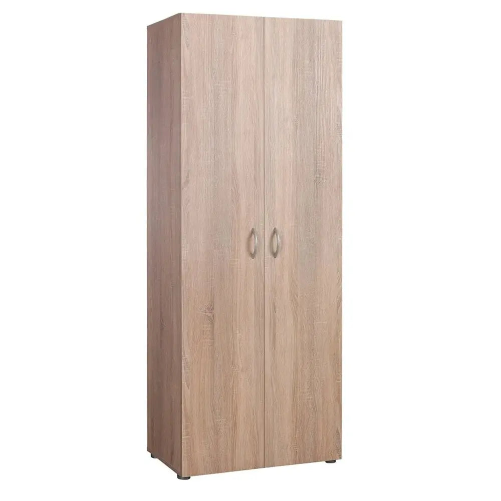 Armoire en chêne artisanal expresso 2 portes 69x37x198 cm h