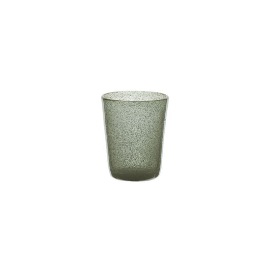 Verre à eau grise souvenir original en verre soufflé 0,25L